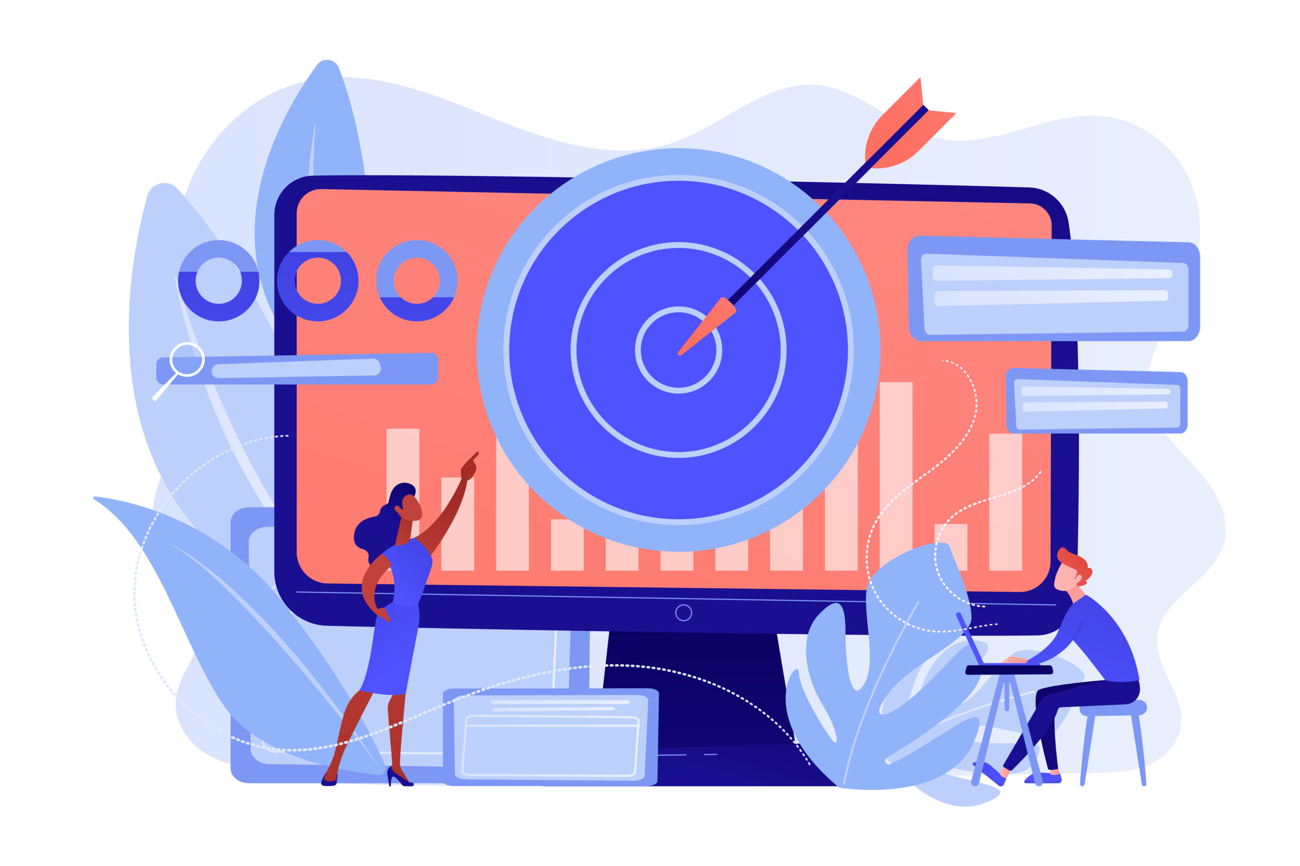 Remarketing strategy concept vector illustration.